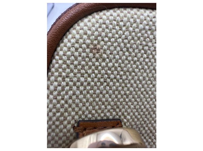 Gucci Vintage Canvas Gürteltasche Braun Rot Beige Grün - Ansicht 5
