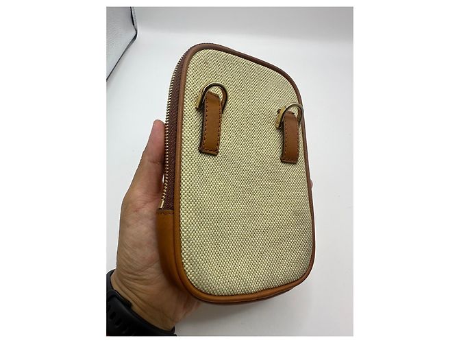 Gucci Vintage Canvas Gürteltasche Braun Rot Beige Grün - Ansicht 7
