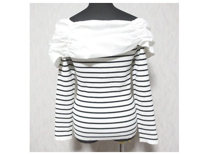 Autre Marque Apuweiser-riche Twist Ribbon Neck Knit Blanco - vista 2