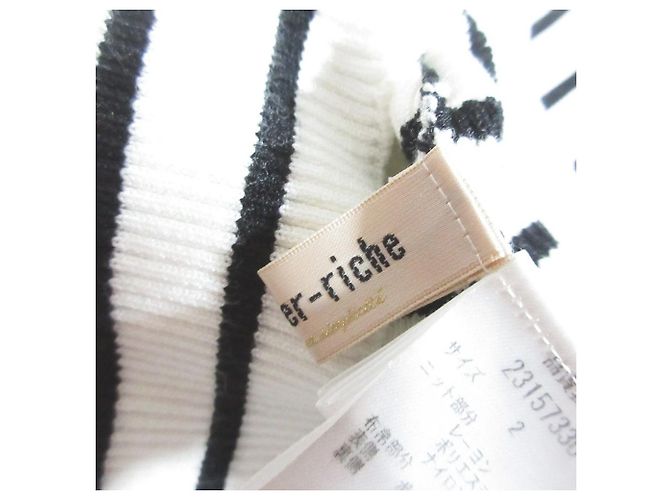 Autre Marque Apuweiser-riche Twist Ribbon Neck Knit Blanco - vista 6