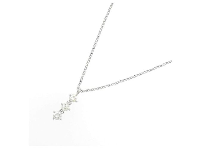 Autre Marque Collana di diamanti PT900 PT850 Argento - vista 2