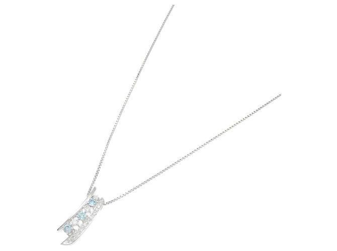 Autre Marque Collar de diamantes Pt900 Pt850 Plata - vista 2