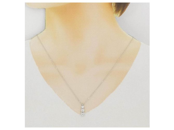 Autre Marque Collana in diamanti Pt900 Pt850 Argento - vista 6