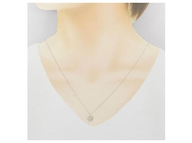 Autre Marque Collana in oro bianco K10 e diamanti Argento - vista 6