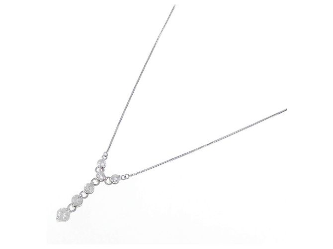 Autre Marque Collana in Pt850 e diamanti Argento - vista 2