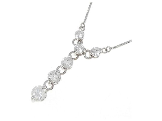 Autre Marque Collana in Pt850 e diamanti Argento - vista 3