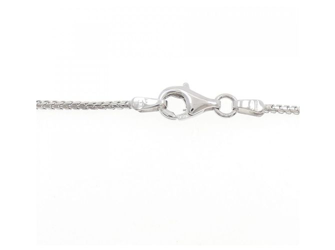 Autre Marque 750WG Blumen-Diamantcollier Silber - Ansicht 5