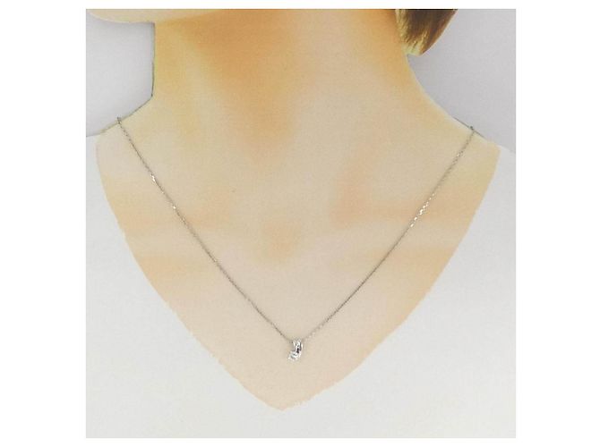 Autre Marque Collana in Pt850 con diamanti Argento - vista 6