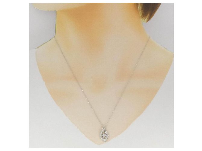 Autre Marque Collana di diamanti Pt900 Pt850 Argento - vista 6
