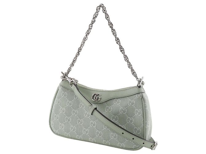 Borsa a tracolla Gucci Ophidia GG Canvas Verde - vista 2