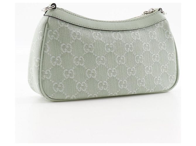 Borsa a tracolla Gucci Ophidia GG Canvas Verde - vista 3