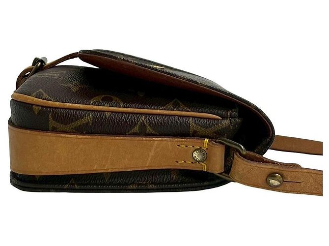 Borsa a tracolla Louis Vuitton Mini Cartouchiere Monogram in pelle Marrone - vista 6