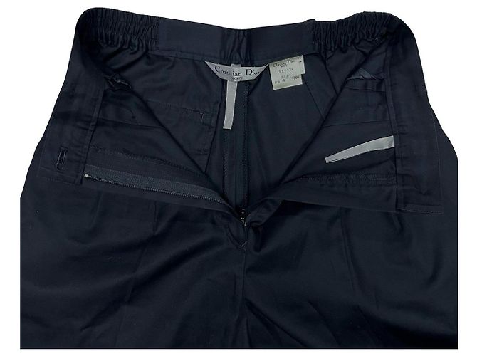 Pantaloni in cotone Christian Dior Nero - vista 3