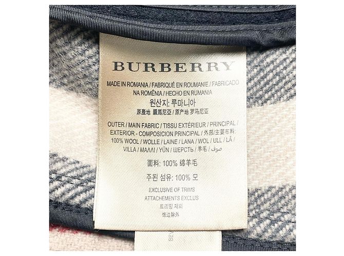 Abrigo Duffel Burberry de lana Negro - vista 11