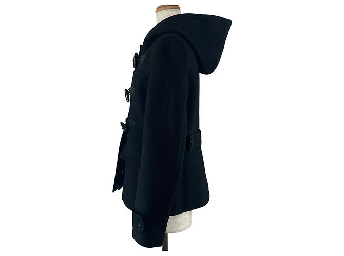Abrigo Duffel Burberry de lana Negro - vista 2