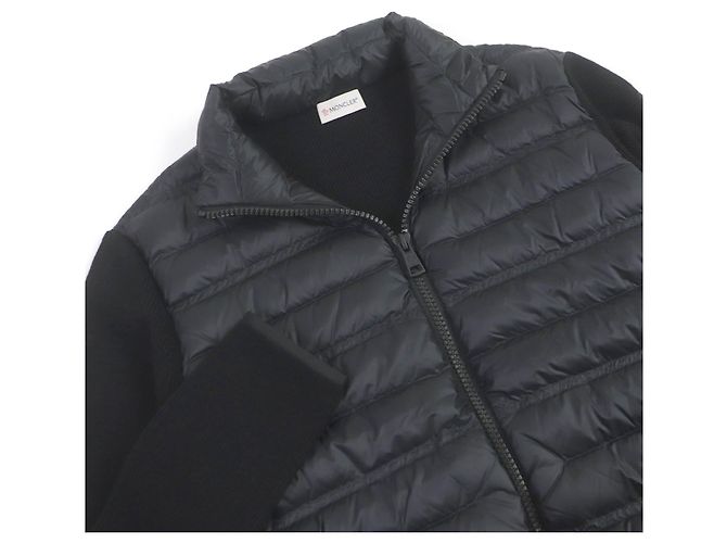 Cárdigan de lana y plumón Moncler Negro - vista 2