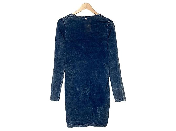 Autre Marque Vestido de manga larga efecto denim Diesel Azul - vista 2