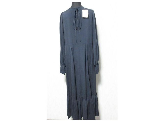 Autre Marque Robe Rouge vif Marron Gris anthracite - vue 2