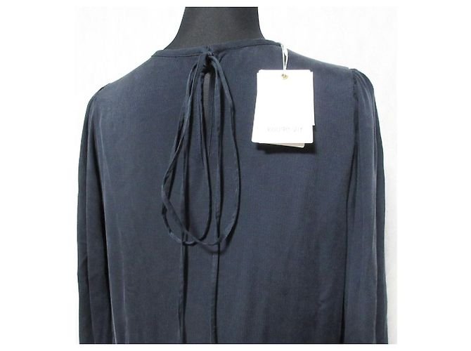 Autre Marque Robe Rouge vif Marron Gris anthracite - vue 5