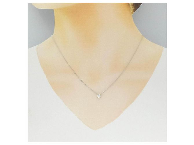 Autre Marque Collana di diamanti Pt900 K18YG Pt850 Argento - vista 6