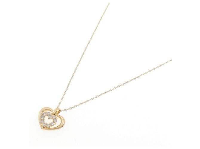 Autre Marque Collana Cuore con Diamanti Au750 D'oro - vista 2