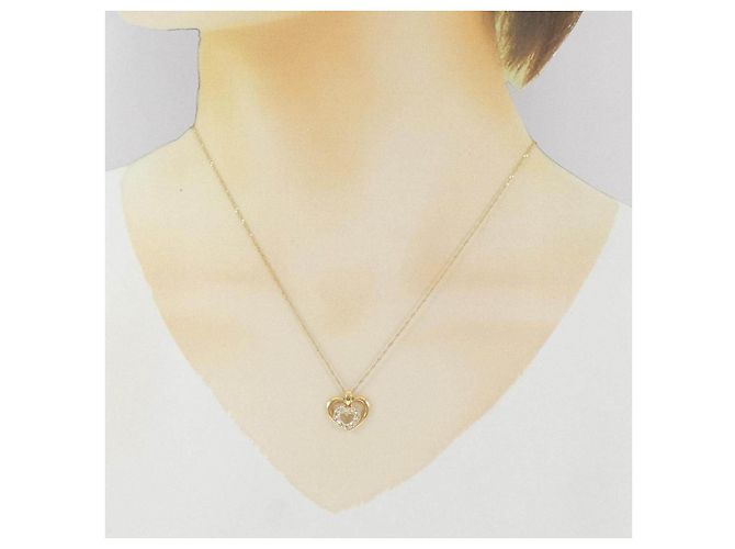 Autre Marque Collana Cuore con Diamanti Au750 D'oro - vista 6