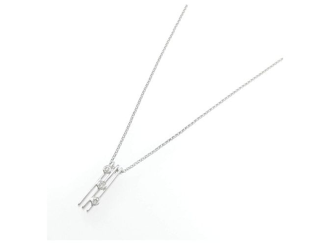 Autre Marque Collana di diamanti Pt900 Pt850 Argento - vista 2