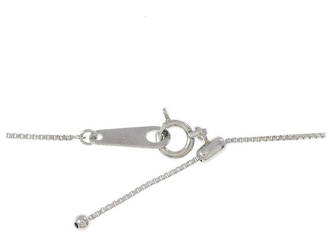 Autre Marque Diamantenhalskette aus PT950 Silber - Ansicht 5