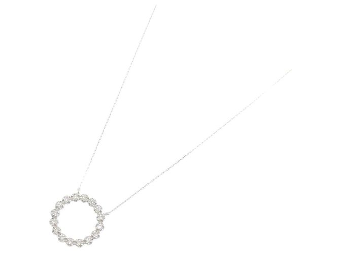 Autre Marque Collana di diamanti Pt900 Pt850 Argento - vista 2