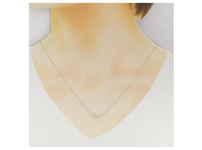 Autre Marque Collana di diamanti Pt950/Pt850 Argento - vista 6