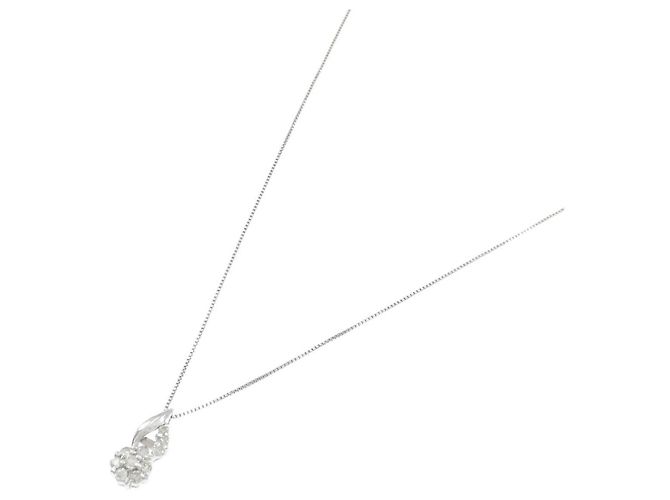 Autre Marque Collana in oro bianco Au750 e diamanti Argento - vista 2
