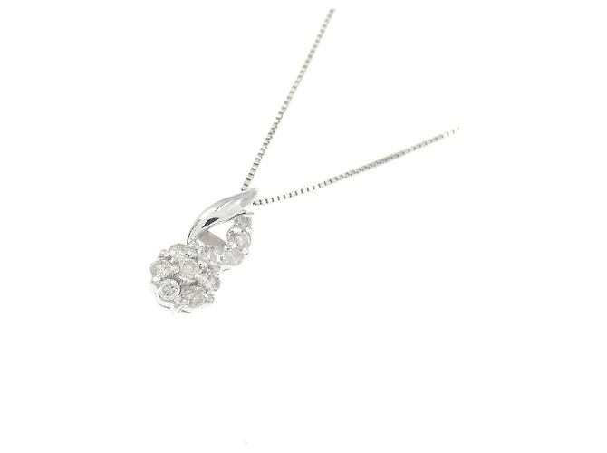 Autre Marque Collana in oro bianco Au750 e diamanti Argento - vista 3