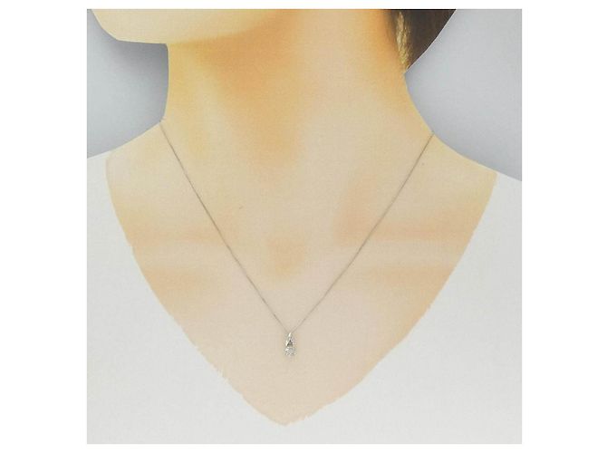 Autre Marque Collana in oro bianco Au750 e diamanti Argento - vista 6