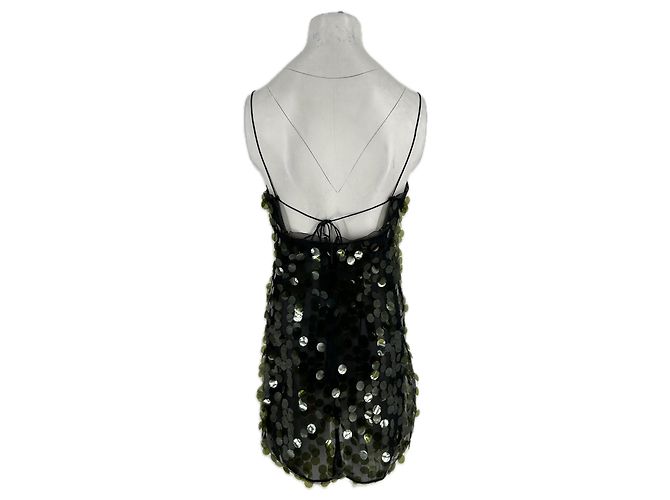 Autre Marque Schwarzes Paillettenkleid - Ansicht 2