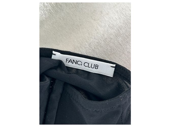Autre Marque FANCI CLUB Transparentes schwarzes Top - Ansicht 5