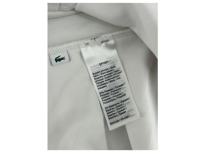 Lacoste weißes Kleid aus Polyester - Ansicht 6