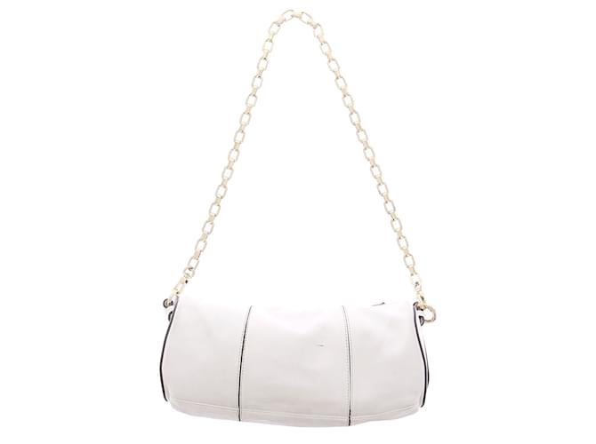 Autre Marque Borsa "Cylinder" Bianco - vista 9