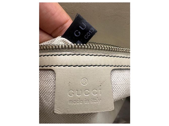 Borsa a tracolla con catena Gucci Emily Marrone Beige - vista 18