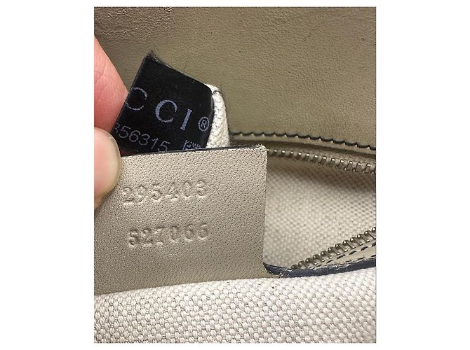 Borsa a tracolla con catena Gucci Emily Marrone Beige - vista 19