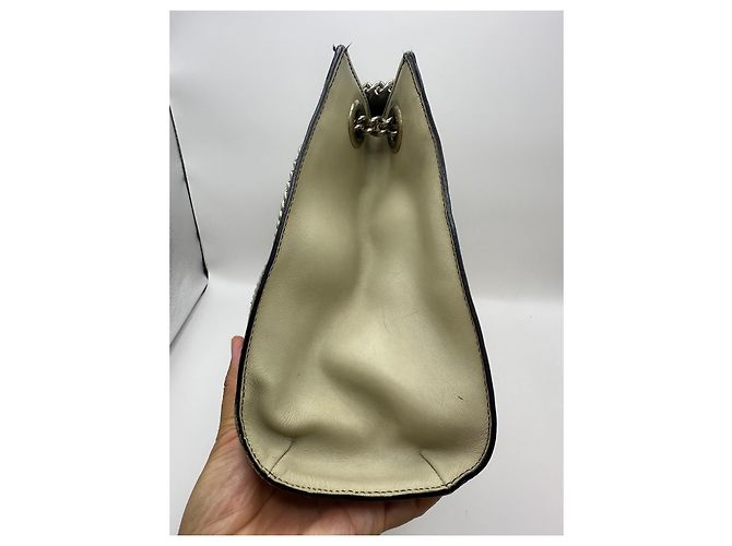 Borsa a tracolla con catena Gucci Emily Marrone Beige - vista 4