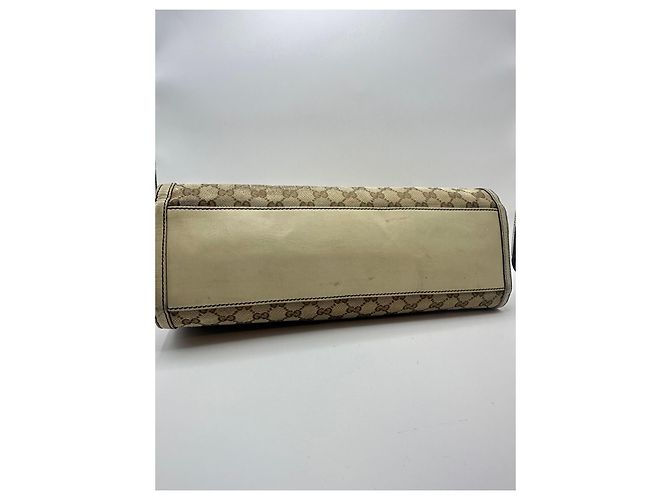 Borsa a tracolla con catena Gucci Emily Marrone Beige - vista 5