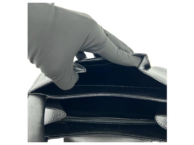 Cartier Vintage Panthère Lederhandtasche Schwarz - Ansicht 10