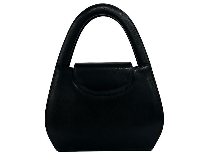 Cartier Vintage Panthère Lederhandtasche Schwarz - Ansicht 3