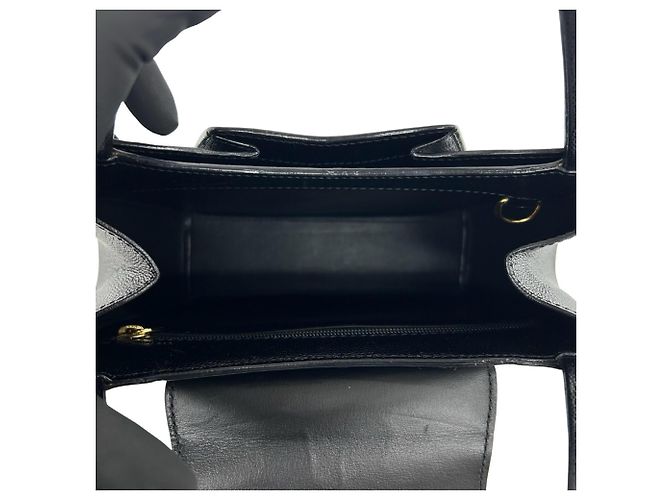 Cartier Vintage Panthère Lederhandtasche Schwarz - Ansicht 9