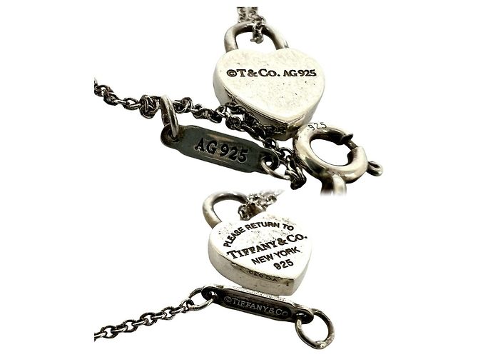 Tiffany & Co Collana Tiffany Heart Lock Argento - vista 3