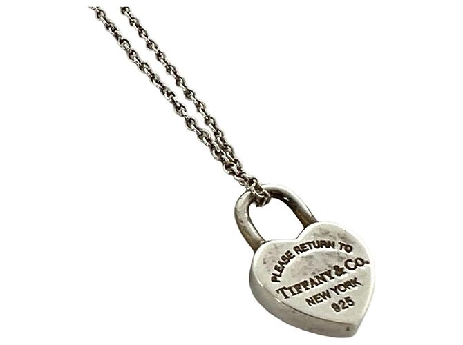 Tiffany & Co Collana Tiffany Heart Lock Argento - vista 4