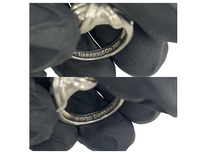 Tiffany & Co Anello Tiffany Vintage Signature Cross in Argento 925 - vista 3