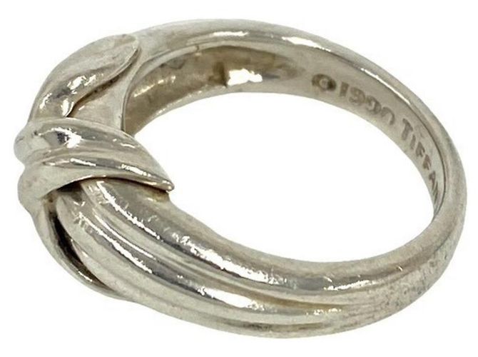 Tiffany & Co Anello Tiffany Vintage Signature Cross in Argento 925 - vista 4