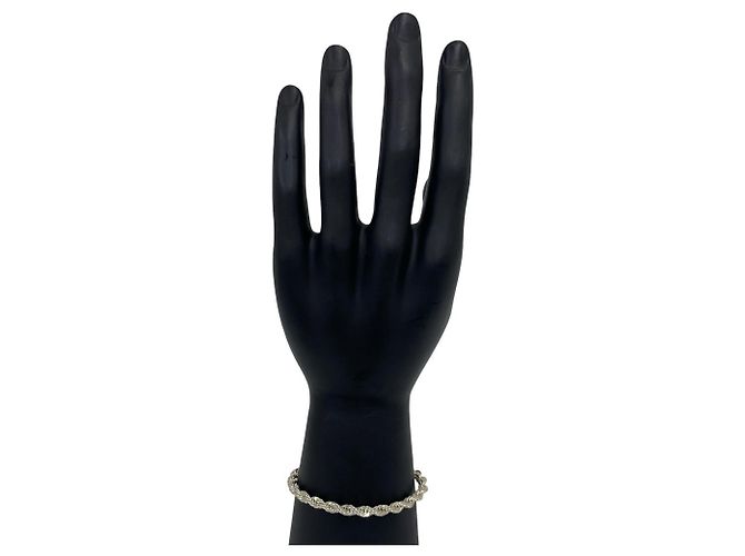 Tiffany & Co Bracciale con Charm Tiffany Vintage Twist Rope Argento - vista 2