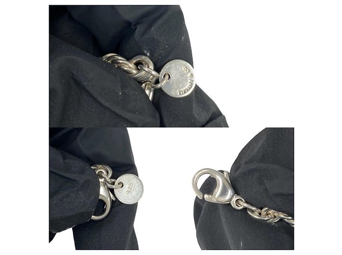 Tiffany & Co Bracciale con Charm Tiffany Vintage Twist Rope Argento - vista 3